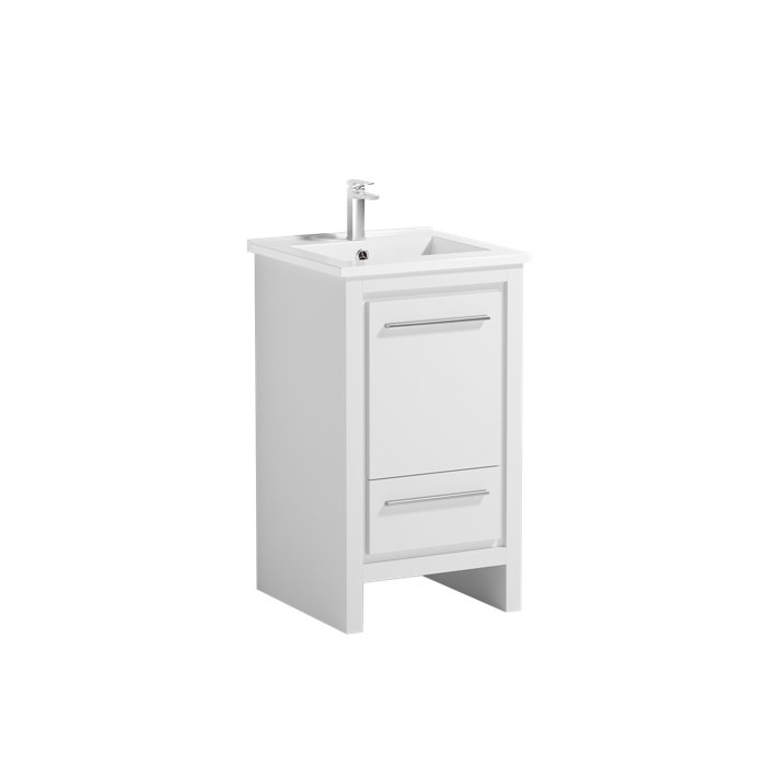 Wrought Studio 20'' Single Bathroom Vanity with Porcelain Top Wayfair